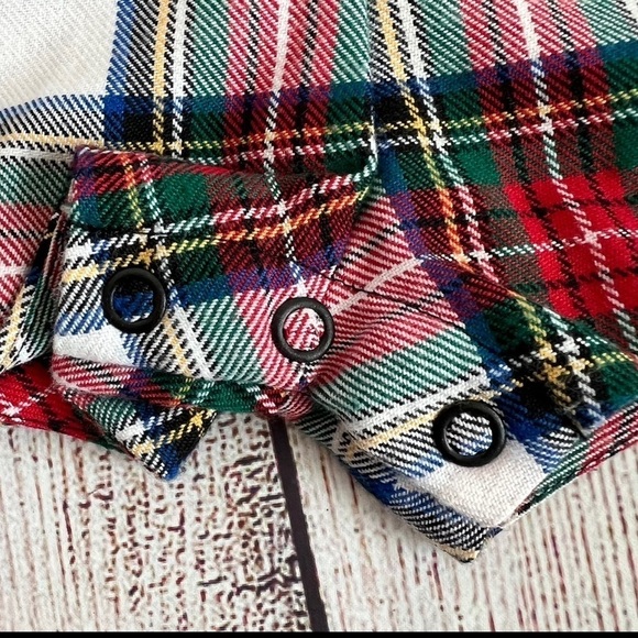 Hartstrings Baby Christmas Plaid Romper 18 Months - Picture 4 of 5